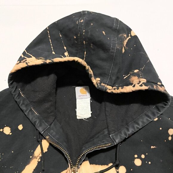 Carhartt Bomber Jacket Mens 3XL Distressed Tie Dye Style - Picture 4 of 16